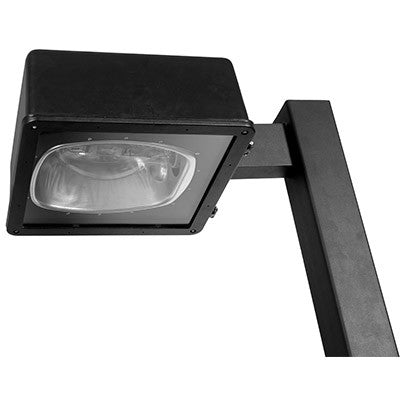 ( DuraGuard - D-250W-PSMH-16ALCOBRA-MT-MA12 )  16 inch Shoebox Area Light with 12 inch mounting arm, 250 watts, PSMH, cobra style reflector, Quad