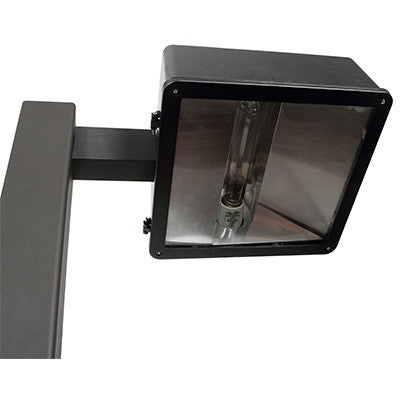 ( DuraGuard - D-250W-PSMH-16ALCO-MT-MA10 )  16 inch Shoebox Area Light with 10 inch mounting arm, 250 watts, PSMH, cutoff reflector, Quad