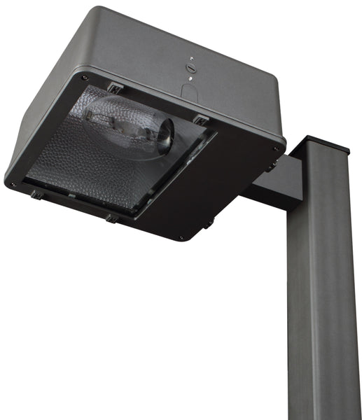 ( DuraGuard - D-400W-PSMH-16ALW-MT-MA12 )  16 inch Shoebox Area Light with 12 inch mounting arm, 400 watts, PSMH, wide angle reflector, Quad