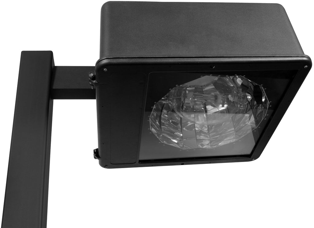 ( DuraGuard - D-1000W-HPS-23AL5-MT-MA6 )  23 inch Shoebox Area Light with 6 inch mounting arm, 1000 watts, HPS, Type 5 reflector, Quad