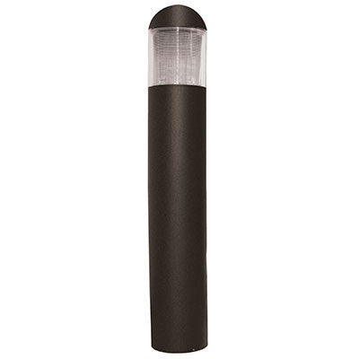 ( DuraGuard - D-100W-HPS-DTRB5-120-BZ )  Dome Top Round Bollard, 100 watts, HPS, IES Type V glass, 120 volts, bronze