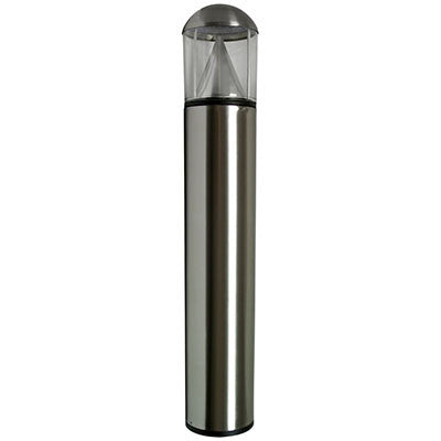 ( DuraGuard - DTRBPBCLQF1X15U5KSS )  EasyLED Dome Bollard, 15 watts, LED cone reflector, 115 degree circle optics, 5K, Universal, stainless steel