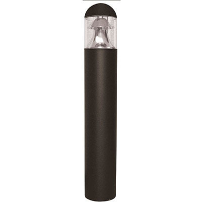 ( DuraGuard - D-70W-HPS-DTRBPBC-MT-BZ )  Dome Top Round Bollard, 70 watts, HPS, 2-piece reflector, Quad, bronze