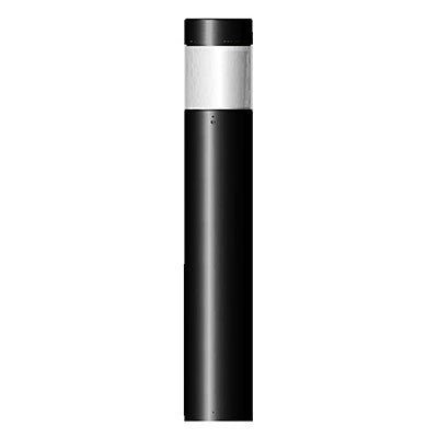 ( DuraGuard - FTRB5QF1X15U5KB )  EasyLED Flat Top Bollard, 15 watts, IES Type V glass, 115 degree circle optics, 5K, Universal, black