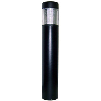 ( DuraGuard - D-70W-HPS-FTRB3-120-BK )  Flat Top Round Bollard, 70 watts, HPS, IES Type III glass, 120 volts, black