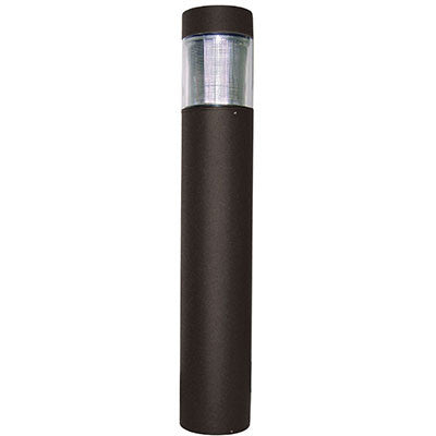 ( DuraGuard - D-70W-HPS-FTRB3-MT-BZ )  Flat Top Round Bollard, 70 watts, HPS, IES Type III glass, Quad, bronze