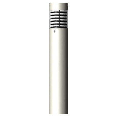 ( DuraGuard - D-70W-HPS-FTRBAAL-MT-WH )  Flat Top Round Bollard, 70 watts, HPS, louvers, Quad, white