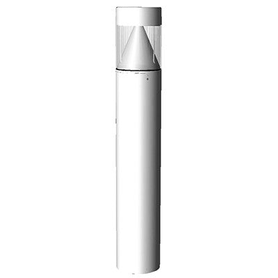 ( DuraGuard - FTRBPBCLQF1X15U5KW )  EasyLED Flat Top Bollard, 15 watts, LED cone reflector, 115 degree circle optics, 5K, Universal, white