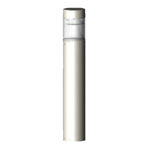 ( DuraGuard - D-100W-HPS-FTRBPBC-120-WH )  Flat Top Round Bollard, 100 watts, HPS, 2-piece reflector, 120 volts, white