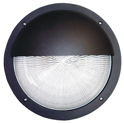 ( DuraGuard - D-150W-HPS-OVWPHM-120-BZ-CL )  Ovation Half Moon Wallpack, 150 watts, HPS, 120 volts, bronze, clear lens