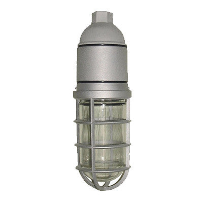 ( DuraGuard - D-13W-CFL-VP23R1F-120 )  Small Fluorescent Vaporproof with pendant mount, 13 watts, 120 volts, reducer bushing